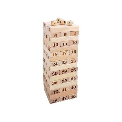 48-Piece Wooden Stacking Block Set