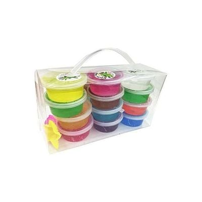 Box Of 12 Soft Slime Toy Magic Colorful Clay