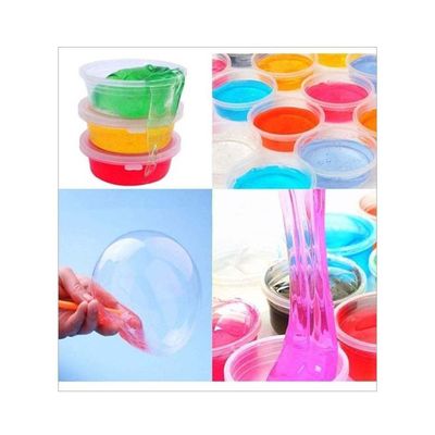 Box Of 12 Soft Slime Toy Magic Colorful Clay