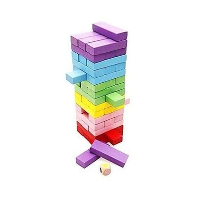 Jenga Wooden Toy- Building & Construction Toys Accessories -48 Pcs