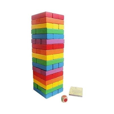 Jenga Wooden Toy- Building & Construction Toys Accessories -48 Pcs