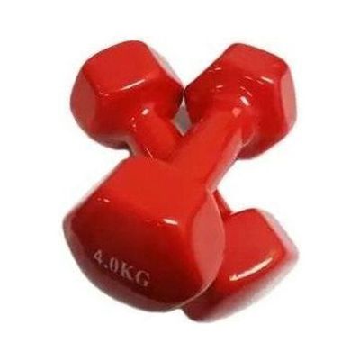 Double Dumbbells Vinyl -Set Of 2 Pieces 4kg