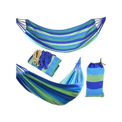 Striped Hammock Blue/Green 280x80cm