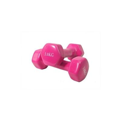 2-Piece Vinyl Dumbbell Set - 3Kg