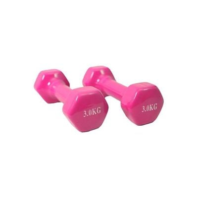 2-Piece Vinyl Dumbbell Set - 3Kg