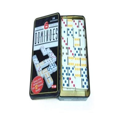Dot Dominoes Game Tin Case