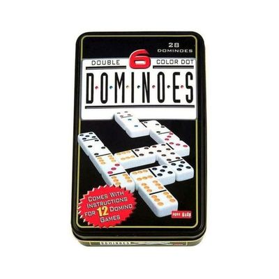 Dot Dominoes Game Tin Case