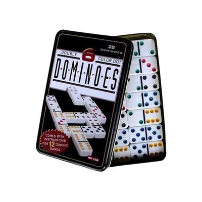 Dot Dominoes Game Tin Case