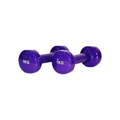 Pair Of Classic Head Dumbells 2 x 1kg