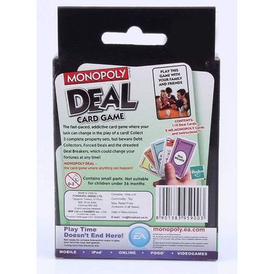 Monopoly Deal Card Game 22x39cm