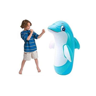 3D Dolphin Inflatable Bop Bag 97x61cm