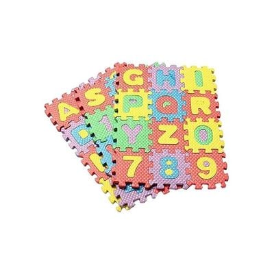 36-Piece Alphabet and Numeral Puzzle Foam Mat