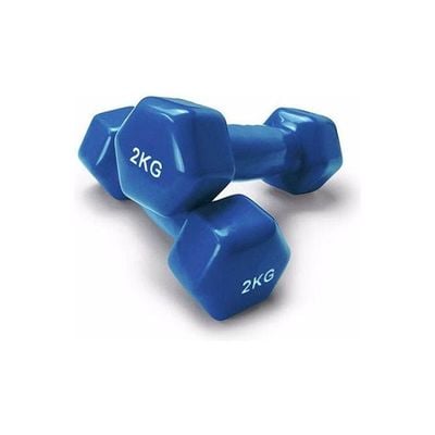 2-Piece Dumbbells Vinyl 2kg