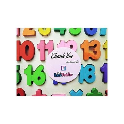 Wooden Alphabets And Number Puzzle Board