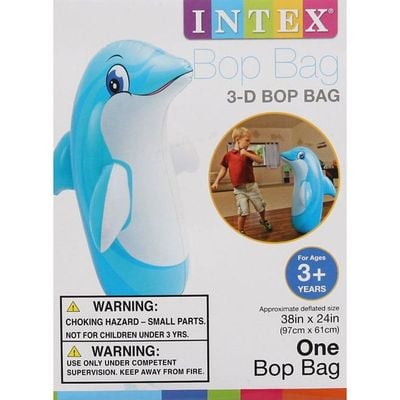 3D Dolphin Inflatable Bop Bag 97 x 61cm