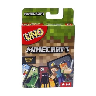 UNO Minecraft Characters Card Game FPD61 14.5 x 9.19 x 2.01cm