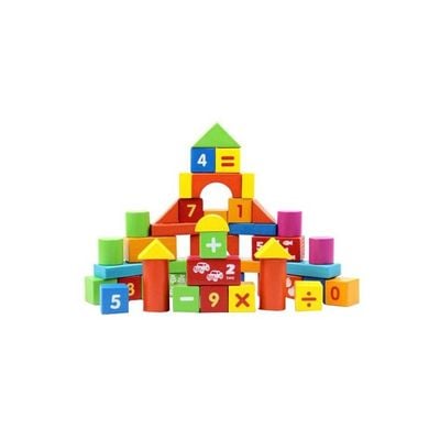 50-Piece Numbers Stacking Blocks Set