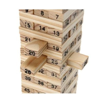 Pine Wooden Tower Wood Building Block Toy