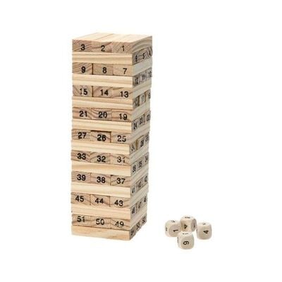 Pine Wooden Tower Wood Building Block Toy