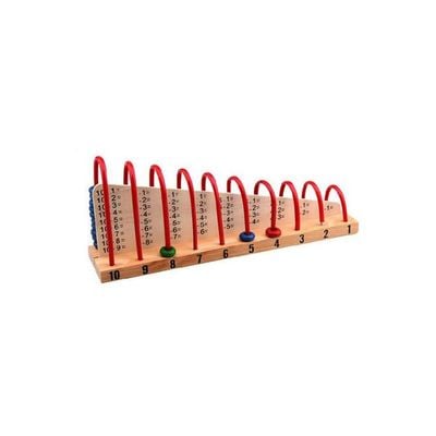 Wooden Abacus Maths Counting Beads Toy 061319