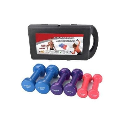 Vinyl Covered Dumbbell Set 10kg