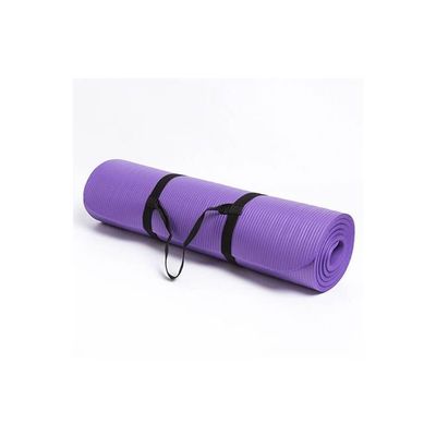 Yoga Mat 10Mm NonSlip All Purpose High Density NonSlip Exercise Yoga Mat With Carrying Strap 185cm