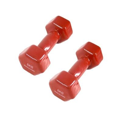 Pair Of Fitness Dumbbells 5 Kg 2 x 5kg