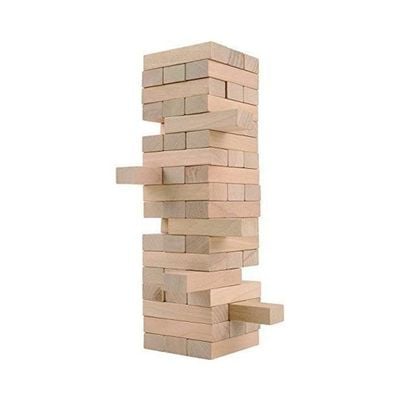 48-Piece Tumbling Tower Wood Block Stacking Game