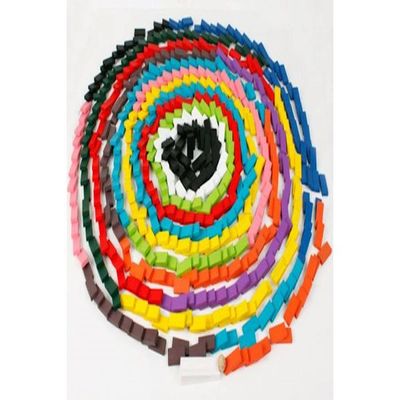 120 Pieces Of Rainbow Dominoes Wooden Blocks