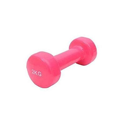 2-Piece Rubber Dumbbell 2kg