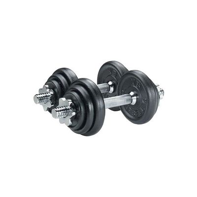 Set Of 2 Exercise  Rubber Dumbbells 15kg