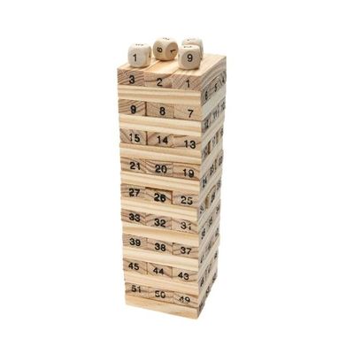 54-Piece Pine Wooden Tower