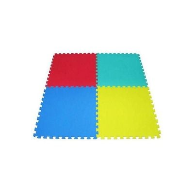 Rainbowtoy Puzzle Foam Mat 4 Piece Set Exercise Mat Puzzel Play Plain Mat