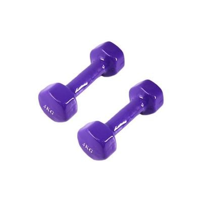 Hexagonal Dumbbell Set 2 x 4kg