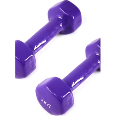 Set Of 2 Fitness Dumbbells - 2 x 4 kg 2 x 4kg