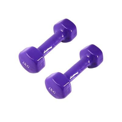 Set Of 2 Fitness Dumbbells - 2 x 4 kg 2 x 4kg