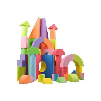 50- Pieces Foam Building Blocks Set 3+ Years