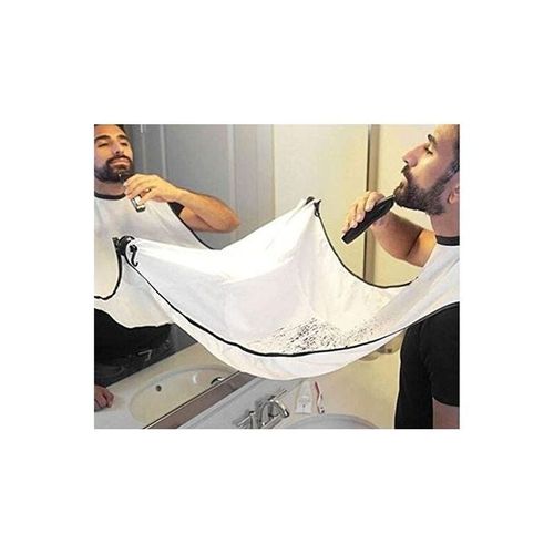 Shaving Beard Cloth With Suction Cup White One Size