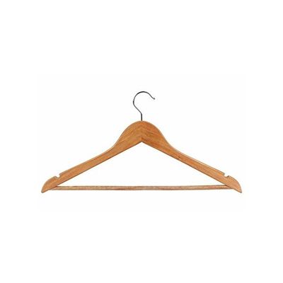 6-Piece Pistily Natural Wooden Cloth Hanger For Suits Beige 40cm
