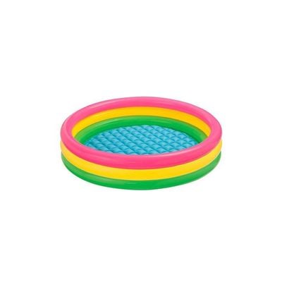 Triple Ring Inflatable Foldable Portable Lightweight Swimming Pool 