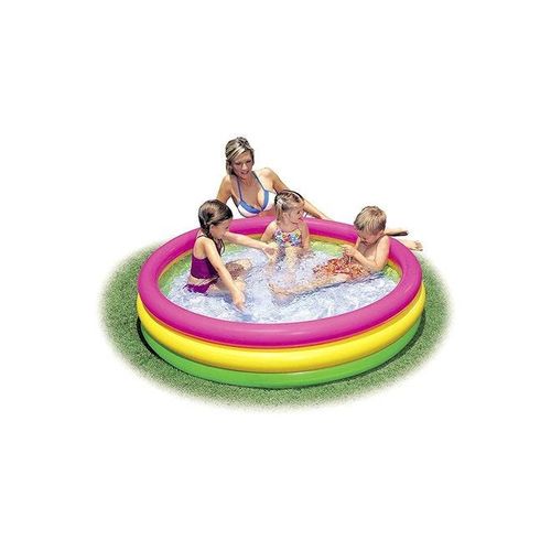 Triple Ring Inflatable Foldable Portable Lightweight Swimming Pool 
