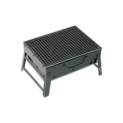 Portable Charcoal Bbq Grill Couple Family Party Outdoor Camping Bbq Black 35x27cm