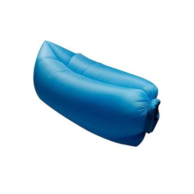 Self Inflating Blow Air Bed Nylon Blue 260x70centimeter Self Inflating Blow Air Bed Nylon Blue 260x70centimeter