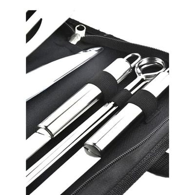 5-Piece BBQ Tool Set Silver