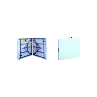 Portable Plastic Folding Table White/Grey 120x60x75centimeter