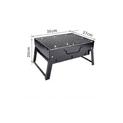 Portable BBQ Charcoal Grill Black