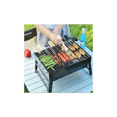 Portable BBQ Charcoal Grill Black