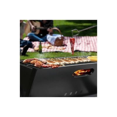 Foldable Charcoal Grill Black