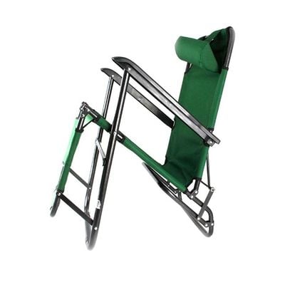 3 In 1 Foldable Beach Chair Green 153x60x35centimeter