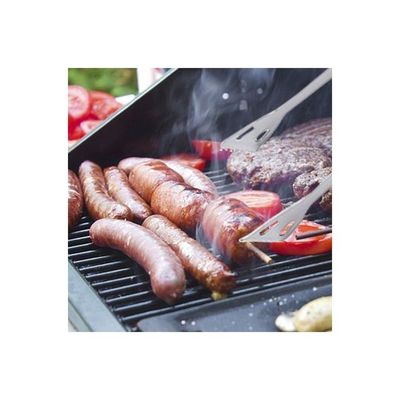 BBQ Grill Tools Set Heavy Duty Stainless Steel Barbecue Pastry Baking Utensils Set Kicthen Cooking Food Accessories Kit with Storage Case multicolour 38.5*5*10.5cm